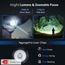 Outdoor Multifunctional Portable Rechargeable Flashlight with Premium Case, Featuring High-intensity Strobe, Telescopic Zoom, Magnetic Attachment, Extended Runtime, COB Work Light, Multi-purpose Side Light. Suitable for Home, Camping Image 9