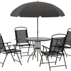 6 Piece Garden Dining Set