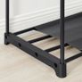 Open wardrobe  wardrobe open, clothes rack, clothes rail, wardrobe, 43 x 138 x 182 cm, 3 hanging compartments, plenty of space, for bedroom, living room, black Image 4