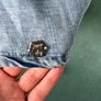 Brand new superdry cotton denim midi skirt Image 2
