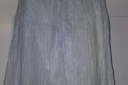 Green White Flared Summer Skirt XS
