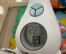 Baby thermometer and hygrometer