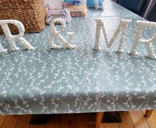 Mr & Mrs letter display