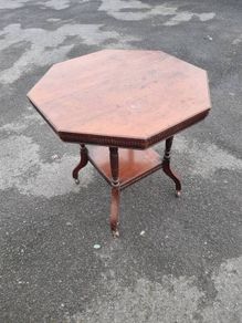 Edwardian table with a brilliant octagonal table top
