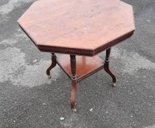 Edwardian table with a brilliant octagonal table top