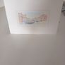 Signed Watercolour On Card of Venice Image 7