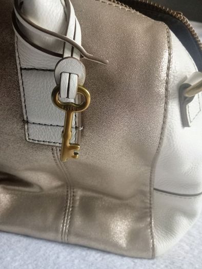 Vintage Fossil Leather Satchel Bag.