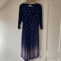 Monsoon Asymmetrical Midi Dress Size 12