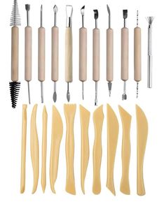 21 Pcs Clay Tools Sculpting Set Suitable for Air Dry Modeling Potter Beginners and DIY Pottery, Clay Sculpting Tools Ceramics for Sculpey Sculpting and Crafting and Carving, Shaping, Embossing