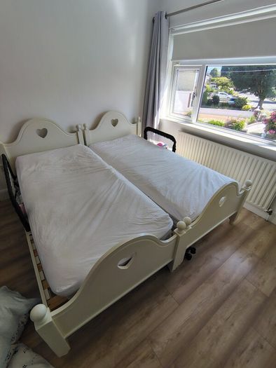 2 x child beds with mattresses