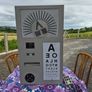 vintage optician's illuminated eye test chart, commonly used in the mid-20th century. Image 2