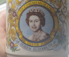 Churchill England 1977 Silver Jubilee Mug.