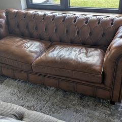 Chesterfield leather sofas