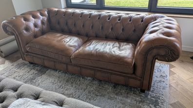Chesterfield leather sofas