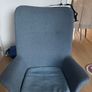 High-back Blue Armchair - Ikea Vedbo Image 3