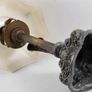 1930s Art Deco bronze/metal lamp with original shade Image 4