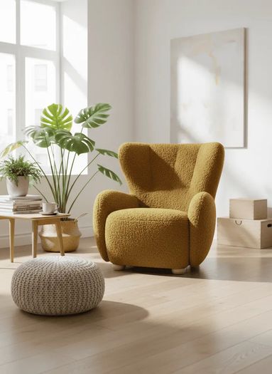 Tidepool Boucle Lounge Chair