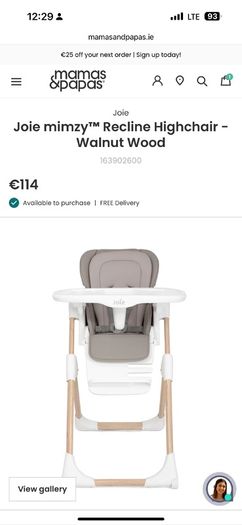 Joie Mimzy Highchair