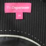 Never Worn. Size 14 Fully Lined Charcoal Pinstripe Sleeveless Dress from The Department Image 3