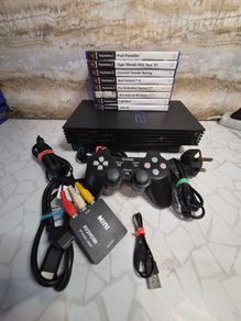 PlayStation 2 Phat Fat Video Gaming Console  Bundle Tested Controller Games Hdmi