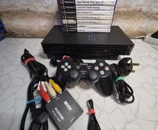 PlayStation 2 Phat Fat Video Gaming Console  Bundle Tested Controller Games Hdmi