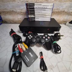 PlayStation 2 Phat Fat Video Gaming Console  Bundle Tested Controller Games Hdmi