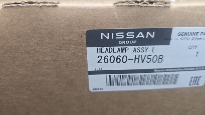 nissan qashqai head light 2018 left side