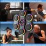 Music Boxing Machine  9 Speed Modes LED Wall Punch Pad with Glove Image 2