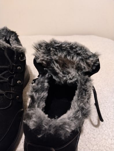 black suede boots, new