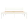 Bed Frame White Solid Pine Wood 140x200 cm Image 6