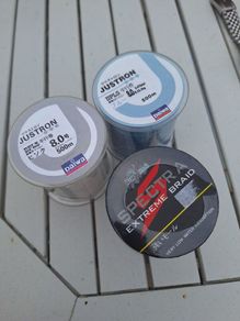 3 spools of diawa line
