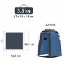 Shower tent changing tent Shower tent with skylight Changing tent with standing height Equipment tent 5000mm UV 50+ Image 2