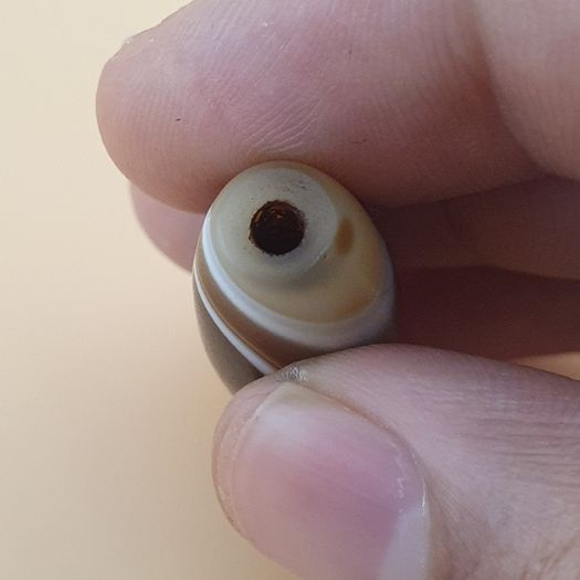 Vintage Yemeni Suliemani Natural Eye Agate Bead Amulet