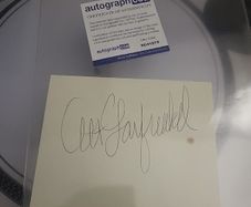 Art Garfunkel signed card with Coa