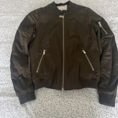 River Island Sateen Bomber Jacket size 8