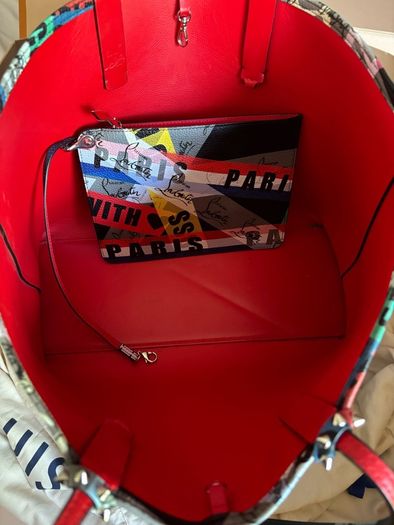 Louboutin Tote with pouch