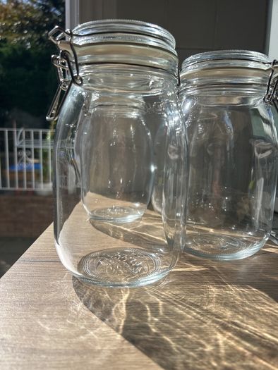 4- ikea glass jar 1.8 litres