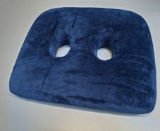 Orthopaedic sit-bone memory foam cushion