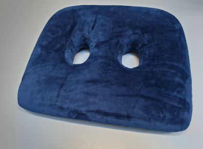 Orthopaedic sit-bone memory foam cushion