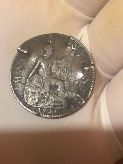 George V Half Penny 1915-1922 x11 Pictures