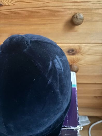 Charles Owen navy velvet hat