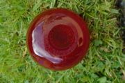 Red glass paperweight, Ornament, Home decor, Glass ornament