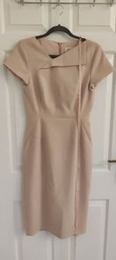 L.K. Bennett London Powder Pink Fitted Midi Dress