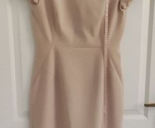 L.K. Bennett London Powder Pink Fitted Midi Dress