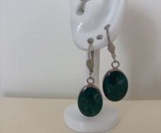 Eilat Stone Earrings 925 Silver Hallmarked