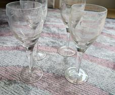 4 John Rocha Waterford Crystal Wine Glasses