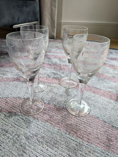 4 John Rocha Waterford Crystal Wine Glasses