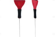 Hair Dye / Tint / Bleach / Colouring Brush with Metal Tail Pin - Red
