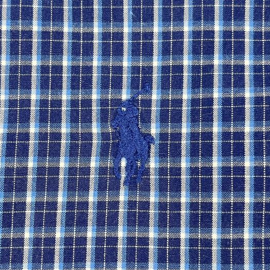 Ralph Lauren Mens Button Down Blake Shirt Blue Check - Size L