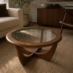 G-Plan Astro Mid Century Modern Glass Coffee Table